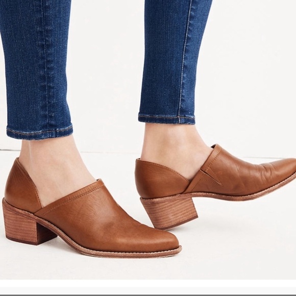 Madewell The Brady Tan Leather Bootie Size 9 - Picture 1 of 13